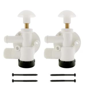 2 Pack 385314349 RV Toilet Water Valve Kit for Dometic Pedal Flush Toilets Fixes Poor Flushing and LeaksCompatible with Dometic Sealand EcoVac VacuflushNot for 300 301 310 320 Series Toilets
