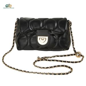PU Leather Chain Shoulder Bags with Adjustable Strap Small Square Bag for Women Ladies Work Shopping Travel Daily Use [Winnereco Lifestyle]