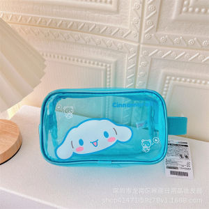 YT Sanrio Kuromi Cartoon Cute PVC Toilet Bag Makeup Bag Travel Portable Portable Portable Large Capacity Storage Bag TY