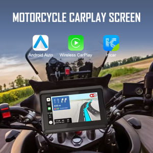 Q5S Motorcycle Wireless Apple Carplay Android Auto 5 Inch Screen Portable GPS Navigation Display IPX7 Waterproof