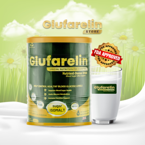 GENUNIE Glufarelin Gold Nutrient-Dense Milk Supplement 400g - Diabetes Support Blood Sugar Control Cardiovascular Health Made in USA Exp. 2026