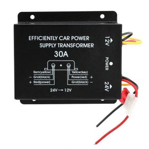 Bộ Chuyển Đổi Nguồn 24V Sang 12V Dùng Cho Xe Tải Xe Buýt 10A-60A