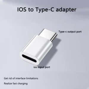 USB C Male To iP Female Charger Adapter For Type C To lOS Adaptador 27W Not for Earphone