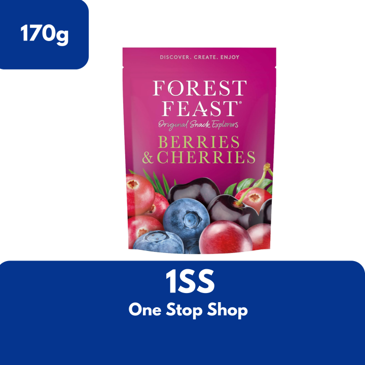 Forest Feast Dried Berries and Cherries, 170g (Exp June 30, 2024