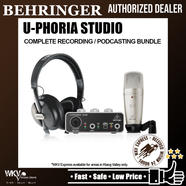 Behringer UPHORIA STUDIO Complete Recording/ Podcasting Bundle with UM