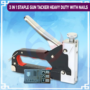 Print Digital 3 IN 1 Staple Gun Tacker Heavy Duty with Nails
