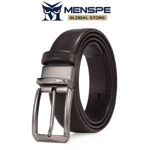 MENSPE Men Fashion Belts Second-layer Cowhide Leather Belt Trendy Utility Waist Belts Needle Buckle 120cm Adjustable Length Dress Belts for Men Vintage Jeans Belt for Men