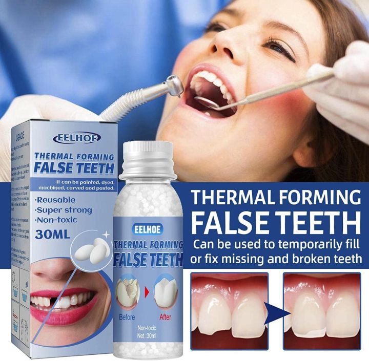 Forming Thermal False Teeth |[30ml] Temporary Teeth Replacement Kit for ...