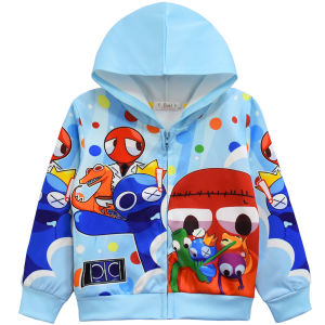 Boy Jacket Spring Autumn Childrens Hoodie Baby Kids Coat Rainbow Friend Clothes For 4 5 6 7 9 10 yrs