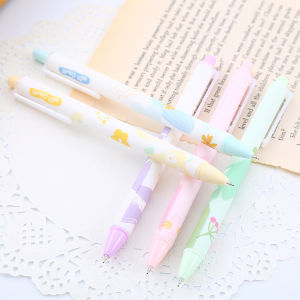 Combo 5 Bút bi siêu cute nhiều màu đẹp mẫu hình hoa sen nhiều màu siêu cute - Ngòi 0.5mm - Combo bút viết mực đen