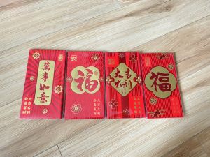 Combo 12 bao lì xì tết 3D ép nhũ kim cao cấp chữ Phúc PHONG CÁCH NHẬT - có sẵn tại HCM