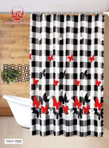Shower Curtain 1 Piece Only No Ring:Size - 160cm*180cm