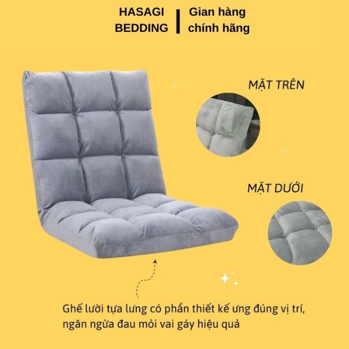 Ghế tựa lưng Tatami, ghế lười ngồi bệt kiểu nhật điều chỉnh 5 cấp độ ...