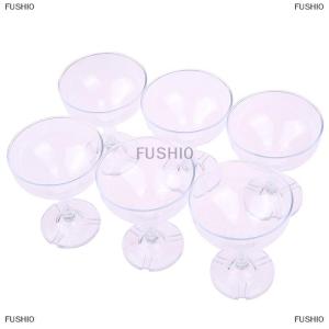 [COD] FUSHI0 6PCS Acrylic Sâm banh ly cô dâu bên Món Quà đám cưới Tiệc Acrylic cốc rượu vang trang trí đám cưới