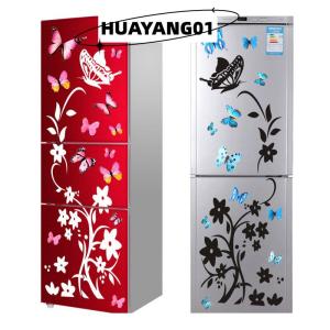 HUAYANG01 [2023 new HOT FASHION] Butterfly Refrigerator Sticker Home Decoration Kitchen Mural DIY Wall Stickers