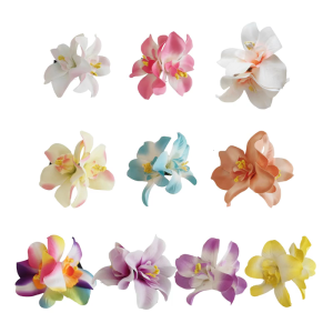 4Pcs Vibrant Flower Hair Clip with Realistic Hibiscus Design Floral Hairpin Decorative Clip Tropical Theme Parties