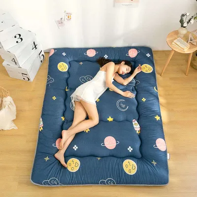 Futon Mattress Japan Futon Cotton Tatami Mattress Foldable 4-fold Japanese Thick Tatami Mattress With Soft Cushioning