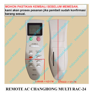 RAC24 REMOT / REMOTE UNTUK AC / REMOTE AC CHANGHONG MULTI RAC-24