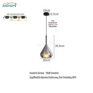 [SG Seller]Minimalist Bedroom Bedside Pendant Light Bar Restaurant Hanging Lamp Dining Table Pendant lights LED Dimmable Chandelier