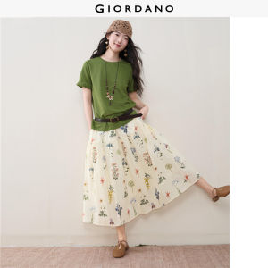 Giordano Women Women Elastic Waist Skirt Free Shipping 18466610