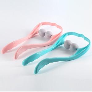 Sg Seller*Neck Massager Shiatsu Deep Tissue Dual Trigger Point Shoulder Massager Ergonomic Handle Design Lightweight & Portable