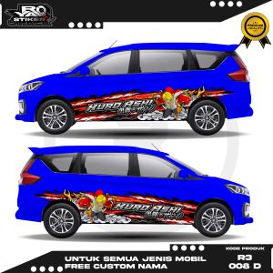 R3 008-STIKER DECALL MOBIL THAILOOK TURBO ERTIGA PANTHER INNOVA SIGRA YARIS WULING CIVIC FREE NAMA