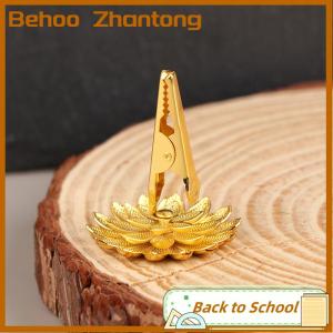 Behoo 1Pc Incense Stick Holder Mini Lotus Fragrance Clip Incense Cones Censer Teahouse Sandalwood Base Home Decor