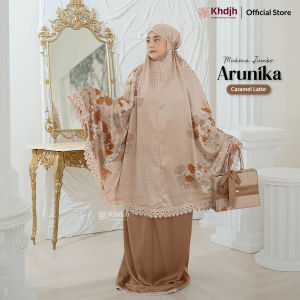 Khadijahlabel Mukena Dewasa Jumbo Premium Silk Renda Mewah Terbaru Arunika