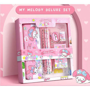 Alat Tulis Set Kotak Pensil Karakter Kotak Pensil Anak Set 7 in 1 Stationery Kotak Pensil Karakter Kuromi