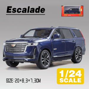 LEO 1:24คาดิลแลคเอสคาเลด Suv ของขวัญของสะสมรถของเล่นอัลลอยด์รถโมเดล Diecast สำหรับเด็กผู้ชายเด็กผู้หญิง