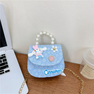 กระเป๋าเจ้าหญิงน้อยสำหรับเด็กกระเป๋าเงินทรงมุกคุโรมิทันสมัยและเป้แฟชั่นเป็นศูนย์