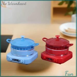 【The Warmheart】 Doll House Mini Kitchen Appliance Model Mini Electromagnetic Pot Shooting Scene Props