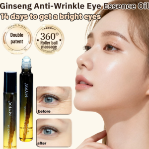 Anti-Wrinkle Eye Essence Oil Roller Ball Anti-aging Moisturizing Ginseng Eye Serum Oil Lightening Eye Line Eye Cream