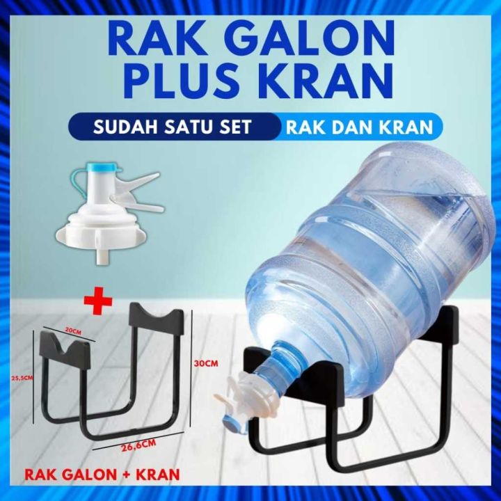 Rak Besi Galon Air Minum Plus Kran Air/ RAK KAKI GALON BESI / DUDUKAN ...