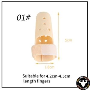 เฝือกนิ้ว มือพลาสติกสีเนื้อ ใช้ดามนิ้วสำหรับการรักษา เฝือกสวมนิ้ว เฝือกพลาสติก ดามนิ้ว บรรเท้าอา Mallet Finger (สีเนื้อ) huasalefactory