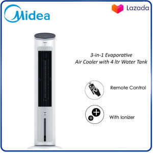 BIG PROMO AIR COOLER TOWER MIDEA MAC400R 4 Liter 45 Watt + Ionizer Diffuzer