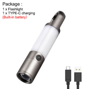 Asafee H20 30W LED White / Warm Light Type Camp Flashlight Built-in Battery Rechargeable TV Zoom Lamp IPX4 Waterproof Lamp