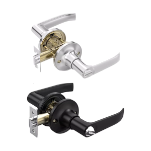Universal Bathroom Handle Lock with Key Bedroom Door Handle Lock Indoor Zinc Alloy Door Lock Easy to Installation