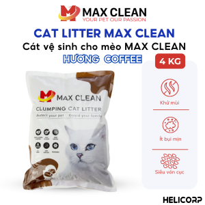 Cát Mèo Max Clean Hương CAFE Cát Vệ Sinh Cho Mèo Max Clean - HeLiCorp
