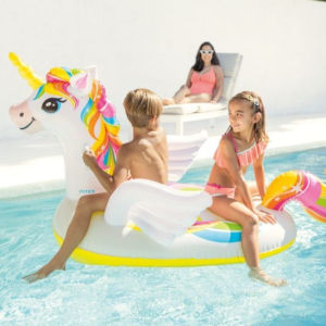 Phao Bơi Kỳ Lân 198x140cm Cao Cấp – Phao Unicorn Khổng Lồ Check-in Hồ Bơi Đi Biển Pool Party