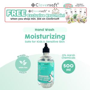 Cloversoft Antibacterial Gel Hand Wash (White Tea) 500ml