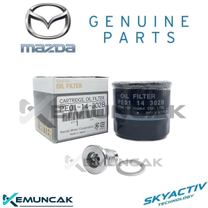 (100% Genuine) MAZDA SKYACTIV | Oil Filter PE0114302B - MAZDA 2 3 6 CX5 CX3