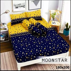 GRATIS ONGKIR!! SPREI PREMIUM MOTIF STARMOON NO 1 180ْx200 SEPRAI SEPREI CANTIK 3D SPREY MURAH 3D SEPREI JUMBO BAHAN CATOON DISPERSE