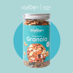 Crispy Coconut Granola (No Oat) Olaben Nutrition - Granola Dừa Giòn – Không Yến Mạch 400Gram