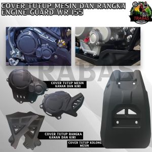 TUTUP COVER MESIN RANGKA WR 155 WR155 BAWAH DAN SAMPING SET YAMAHA MOTOR CROSS TRAIL SUPERMOTO PNP