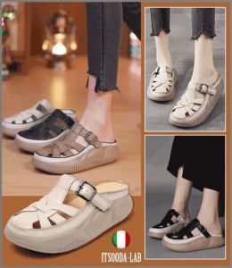 รองเท้าแตะ แฟชั่นนิสต้า สายรัด ไม้แตะ ทนต่อการสึกหรอ สะดวกสบาย สวมใส่นอกบ้าน กันน้ำ เพิ่มขึ้น ฤดูร้อน