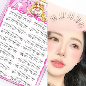 Dorisna U-shaped Segmented Kpop False Eyelashes Korean Natural Cluster Eyelash DIY Large Capacity Manga Eyelash Soft Clear Stem