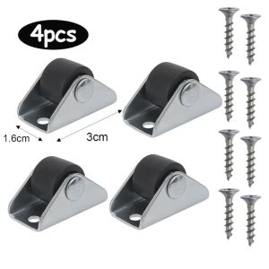 2/10Pcs Small Caster Wheels Universal Mobile Silent Caster Storage Boxes Cabinet Doors Wheel Household Accessories with Screws