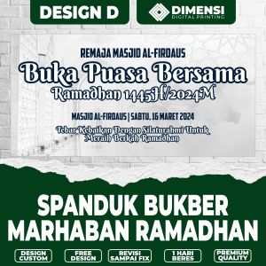 Spanduk BUKBER BUKA BERSAMA / BANNER BUKA BERSAMA BUKBER / SPANDUK BANNER BUKBER / BANNER SPANDUK METERAN CUSTOM TERMURAH