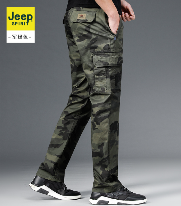Men's Outdoor Casual Loose Multi-pocket Overalls